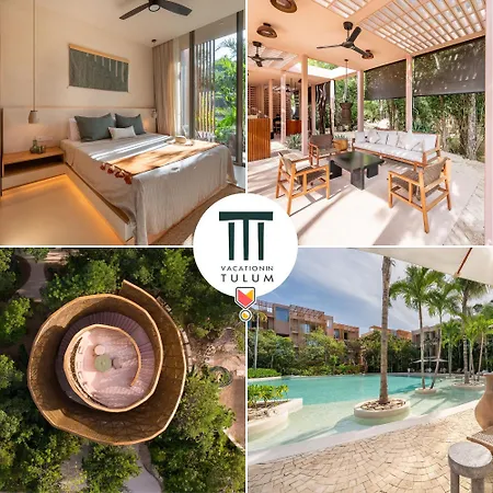 Amazing 1Br Tulum Jungle With Restaurant, Pool And Gym Apartment